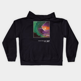 Wave / Minimal Style Graphic Artwork Design Kids Hoodie